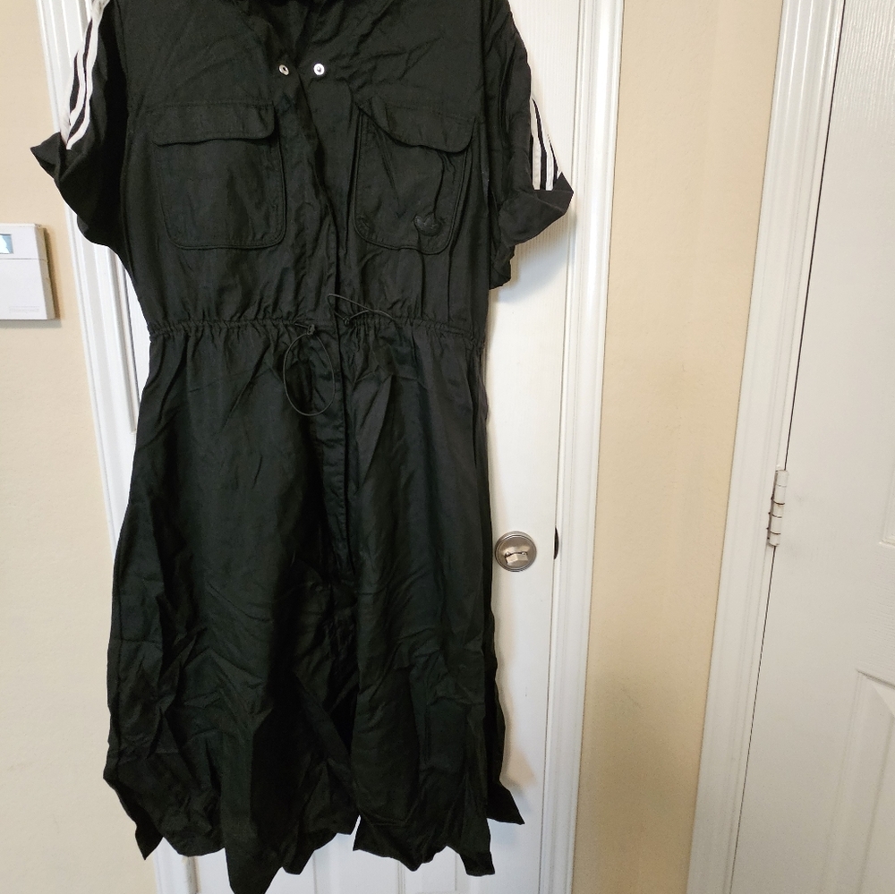 Adidas Black Dress Midi Length